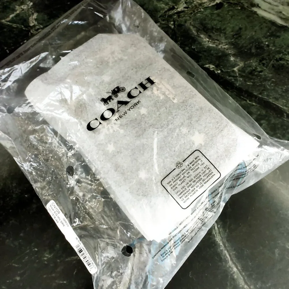 NWT Coach Mini Serena Signature Canvas Metallic Star Snowflake Bag - Picture 11 of 16